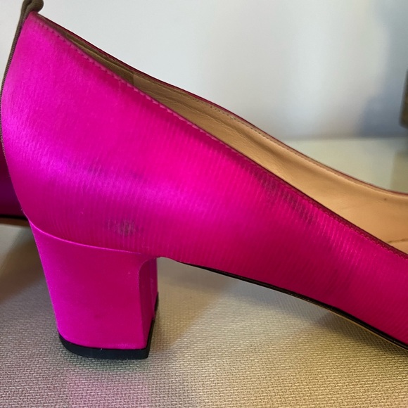 SJP Hot Pink Satin Heels in size 40 - Picture 7 of 9
